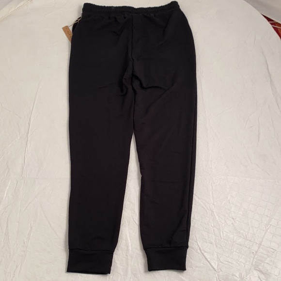 Rae Dunn black multicolor metallic rainbow LOVE joggers S - Picture 2 of 12